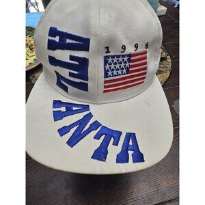 Headmaster 1996 Atlanta Embroidered Snapback Hat Vintage White